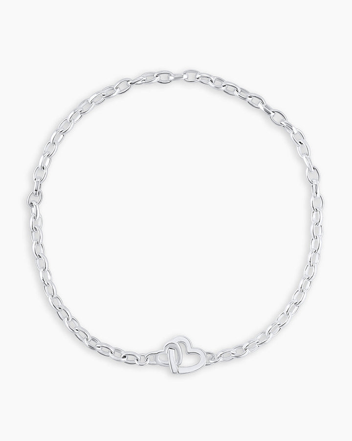 Gorjana - Parker Heart Mini Bracelet in Silver