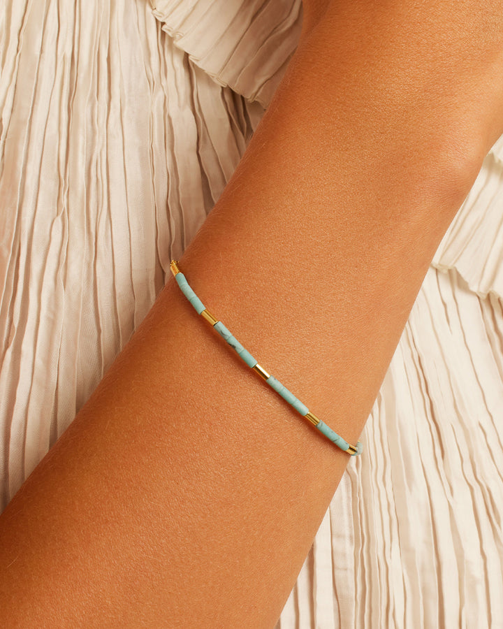 Gorjana - Power Gemstone Tatum Bracelet in Turquoise