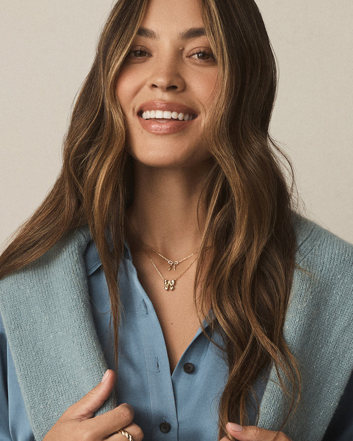 Gorjana - Put a Bow on it Necklace in Gold