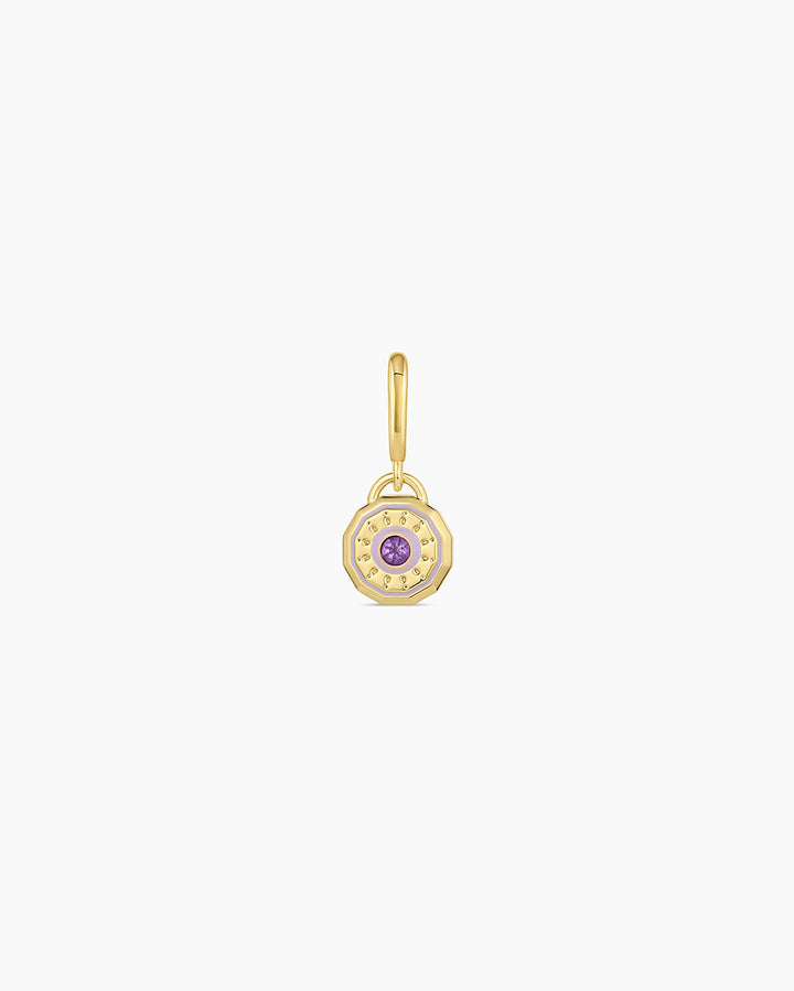 Gorjana - Birthstone Parker Charm in Amethyst February
