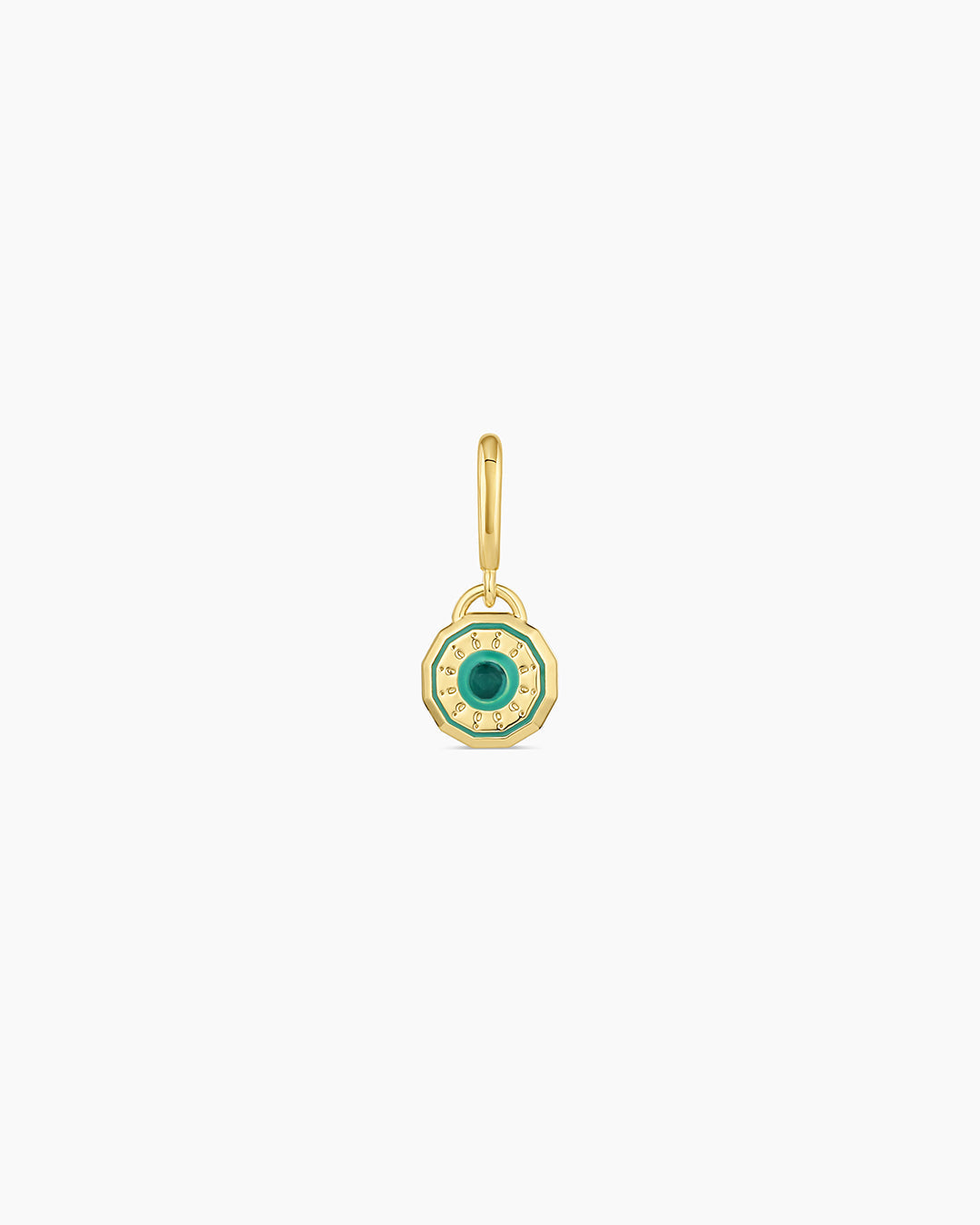 Gorjana - Birthstone Parker Charm in Green Agate May