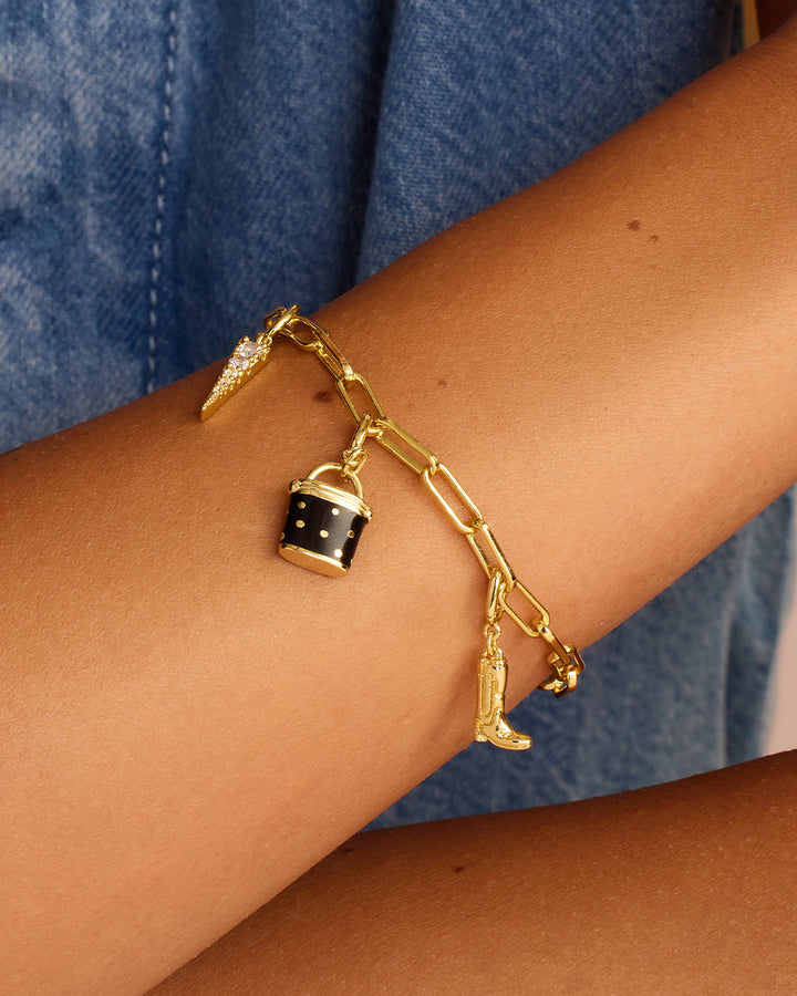 Gorjana - Cowboy Boot Parker Charm in Gold