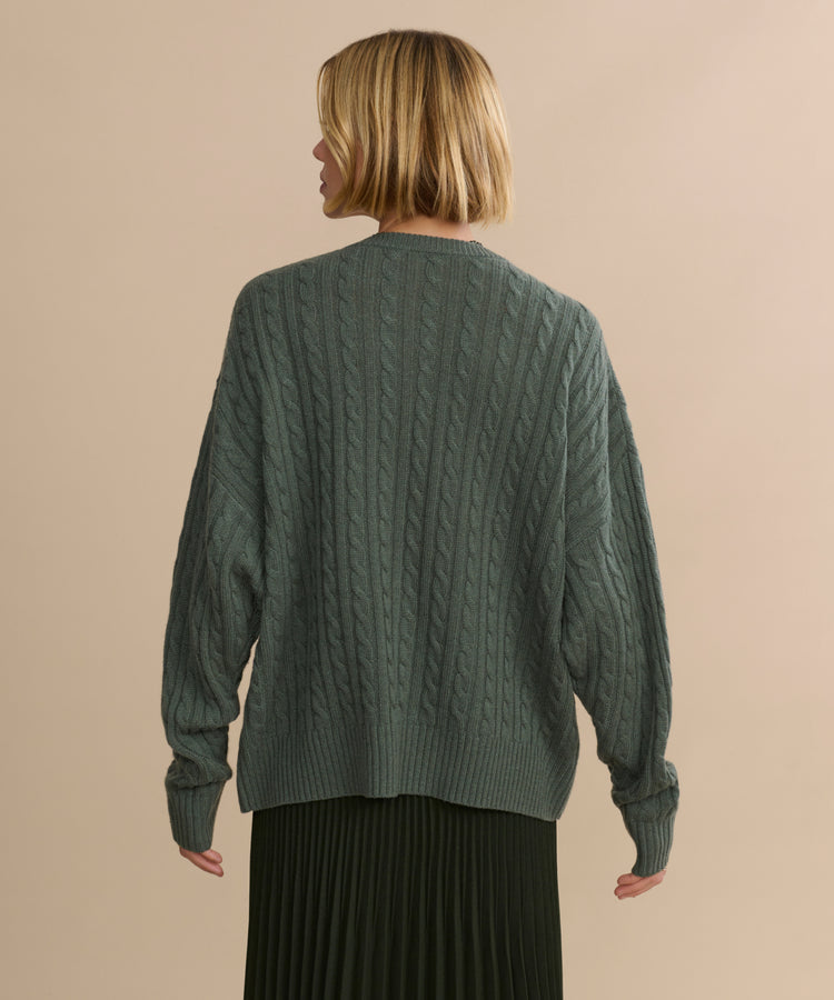 Jenni Kayne - Nell V-Neck Sweater in Pine