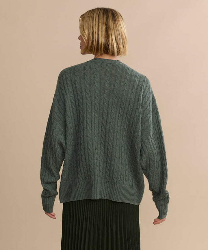 Jenni Kayne - Nell V-Neck Sweater in Pine