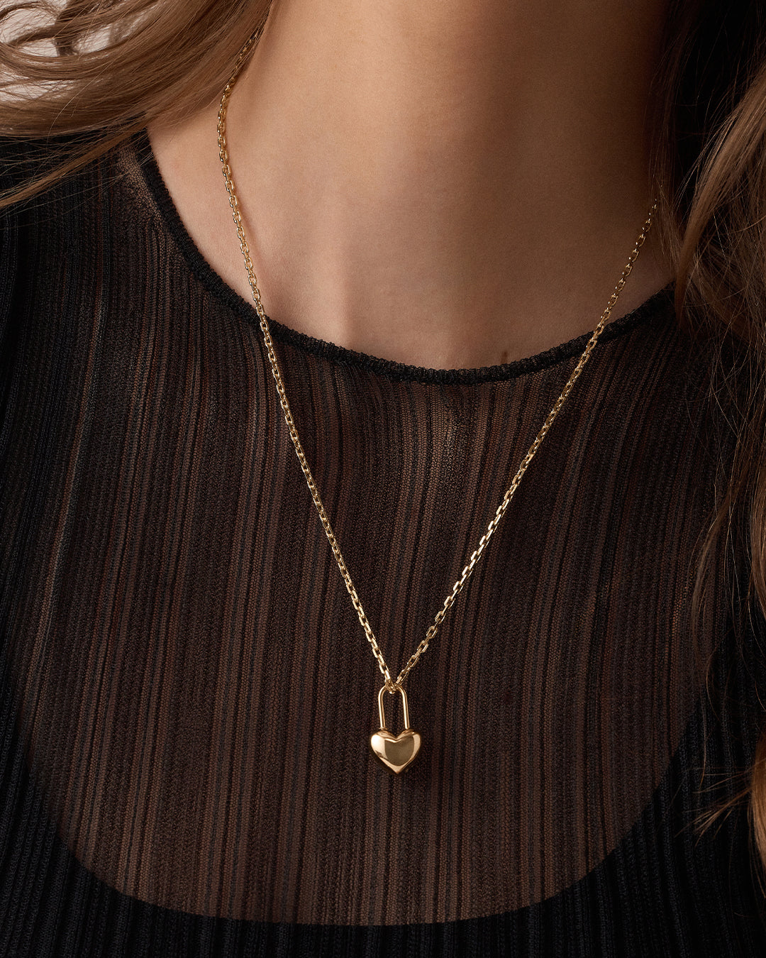 Gorjana - Heart Padlock Charm (Gold Plated)