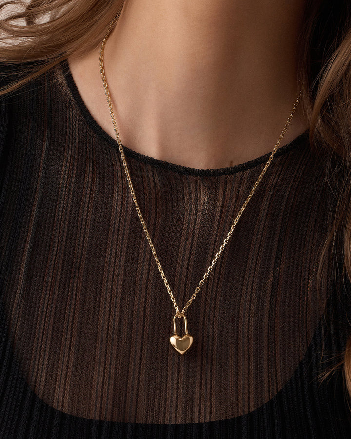 Gorjana - Heart Padlock Charm (Gold Plated)