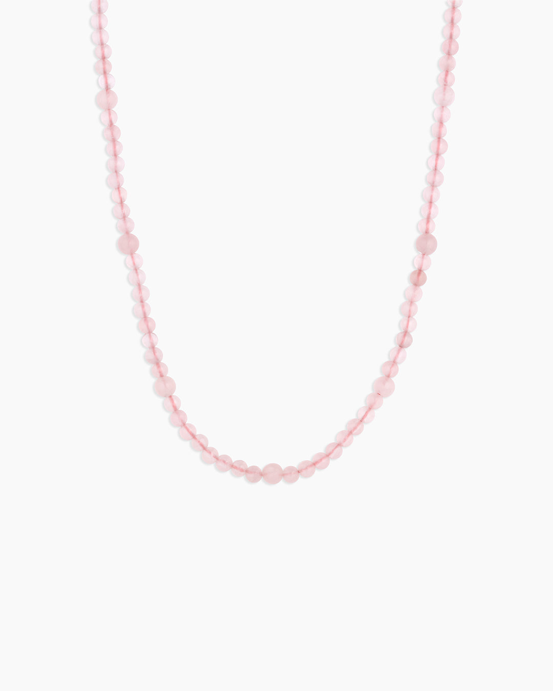 Gorjana - Power Gemstone Beaded Necklace in Rose Quartz - Love