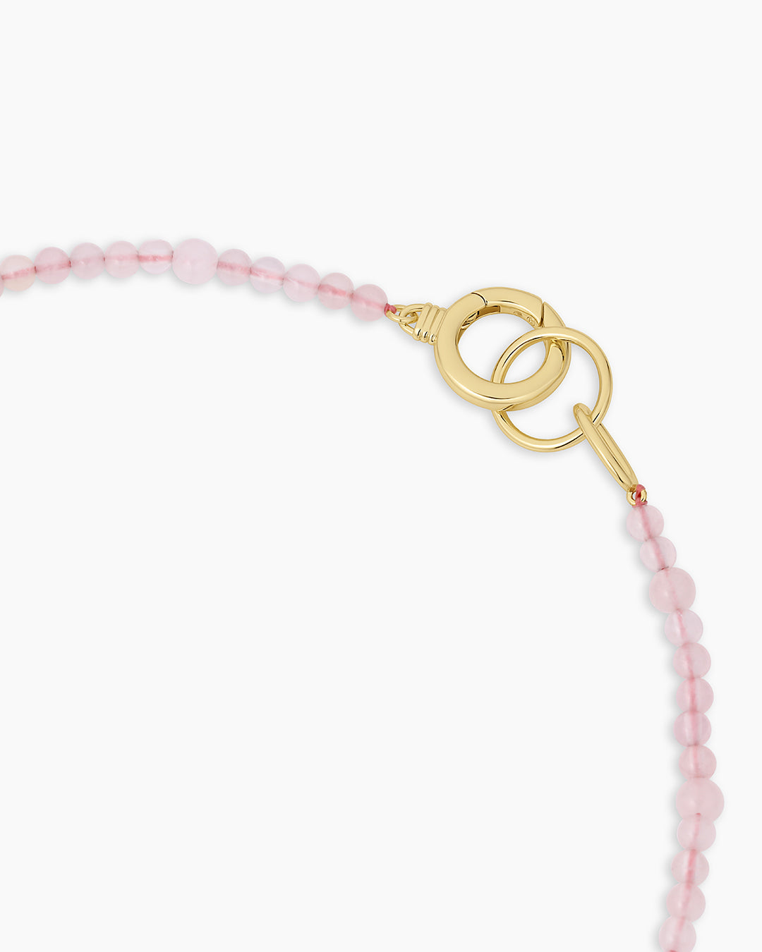 Gorjana - Power Gemstone Beaded Necklace in Rose Quartz - Love