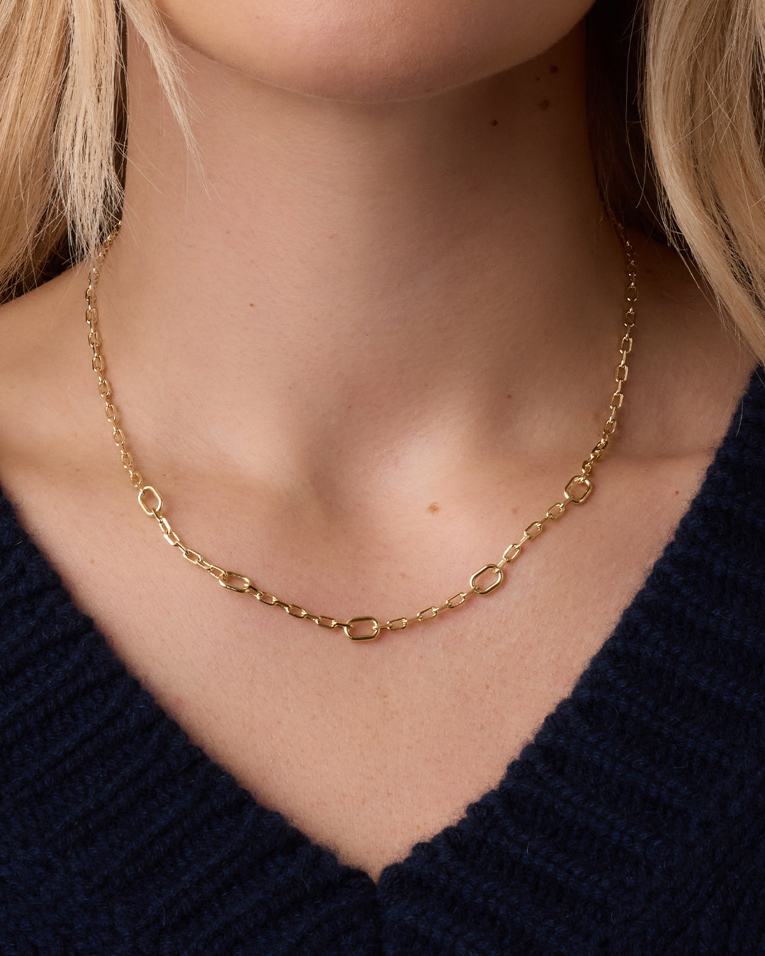Gorjana - Parker Link Necklace in Gold