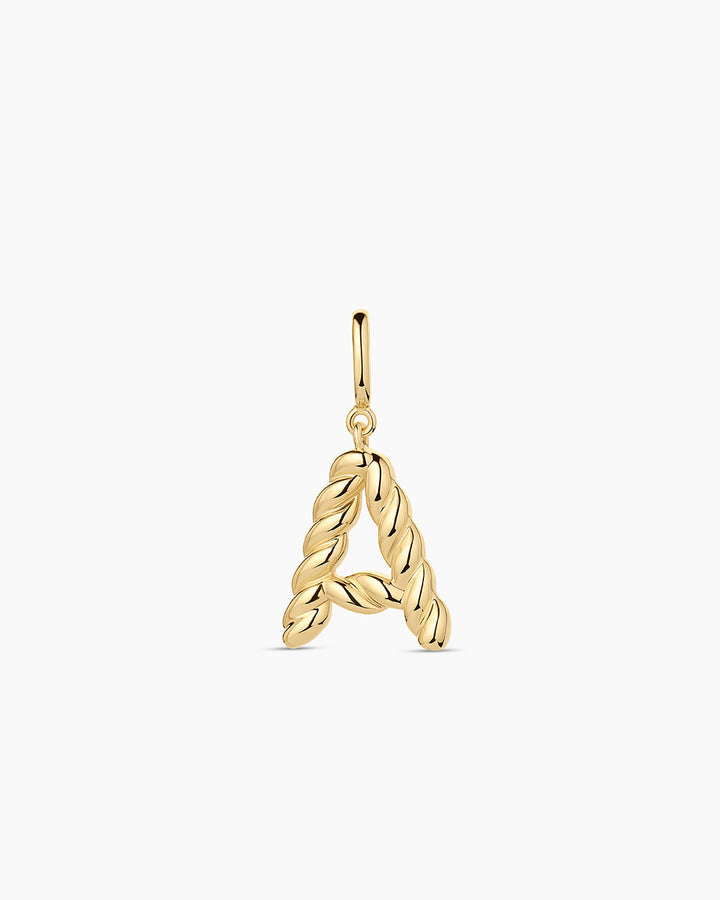 Gorjana - Crew Alphabet Statement Charm in Gold