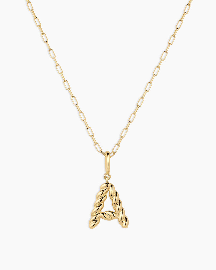 Gorjana - Crew Alphabet Statement Charm in Gold