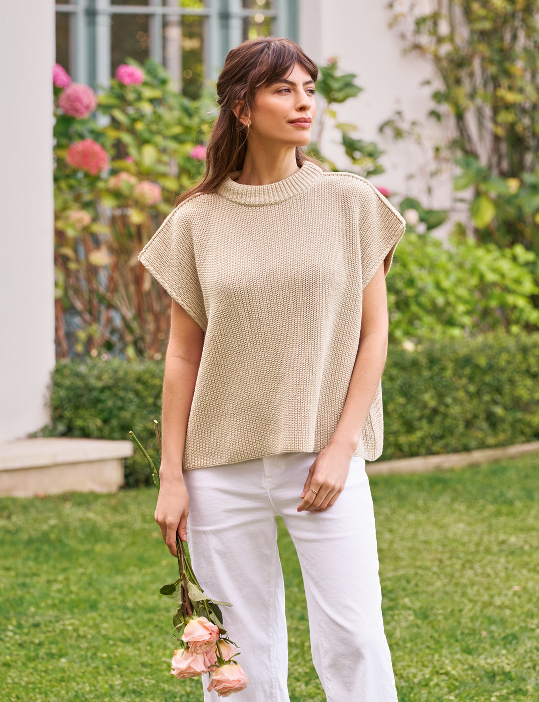 Frank & Eileen - Montecito Vest in Sand
