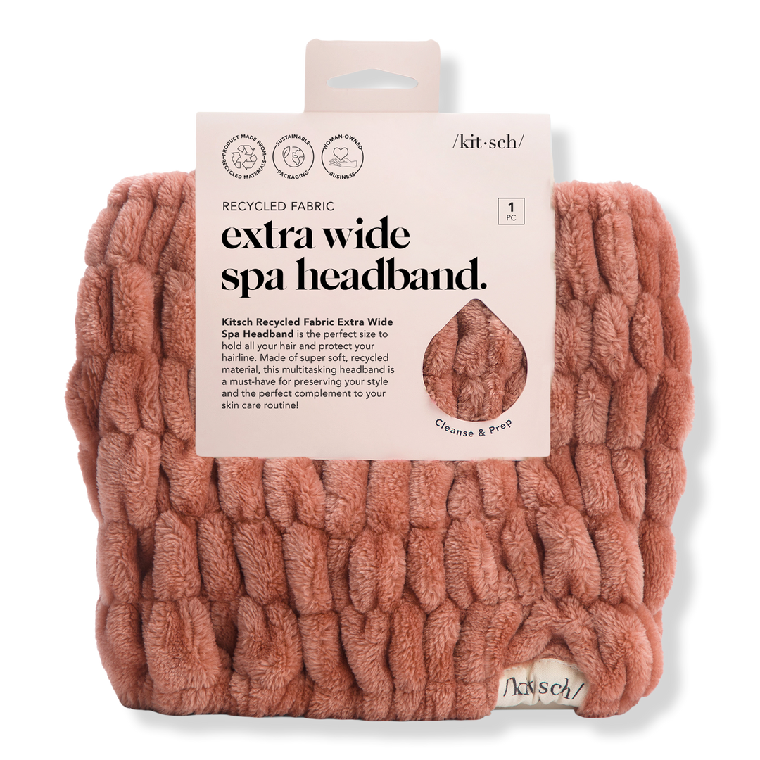 Kitsch - Extra Wide Spa Headband in Dusty Rose