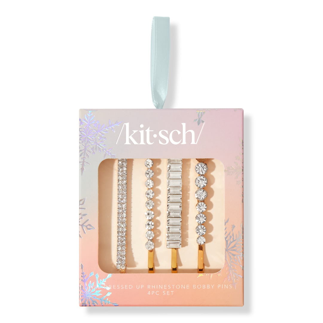 Kitsch - All Dressed Up Rhinestone Bobby Pins (4pc)