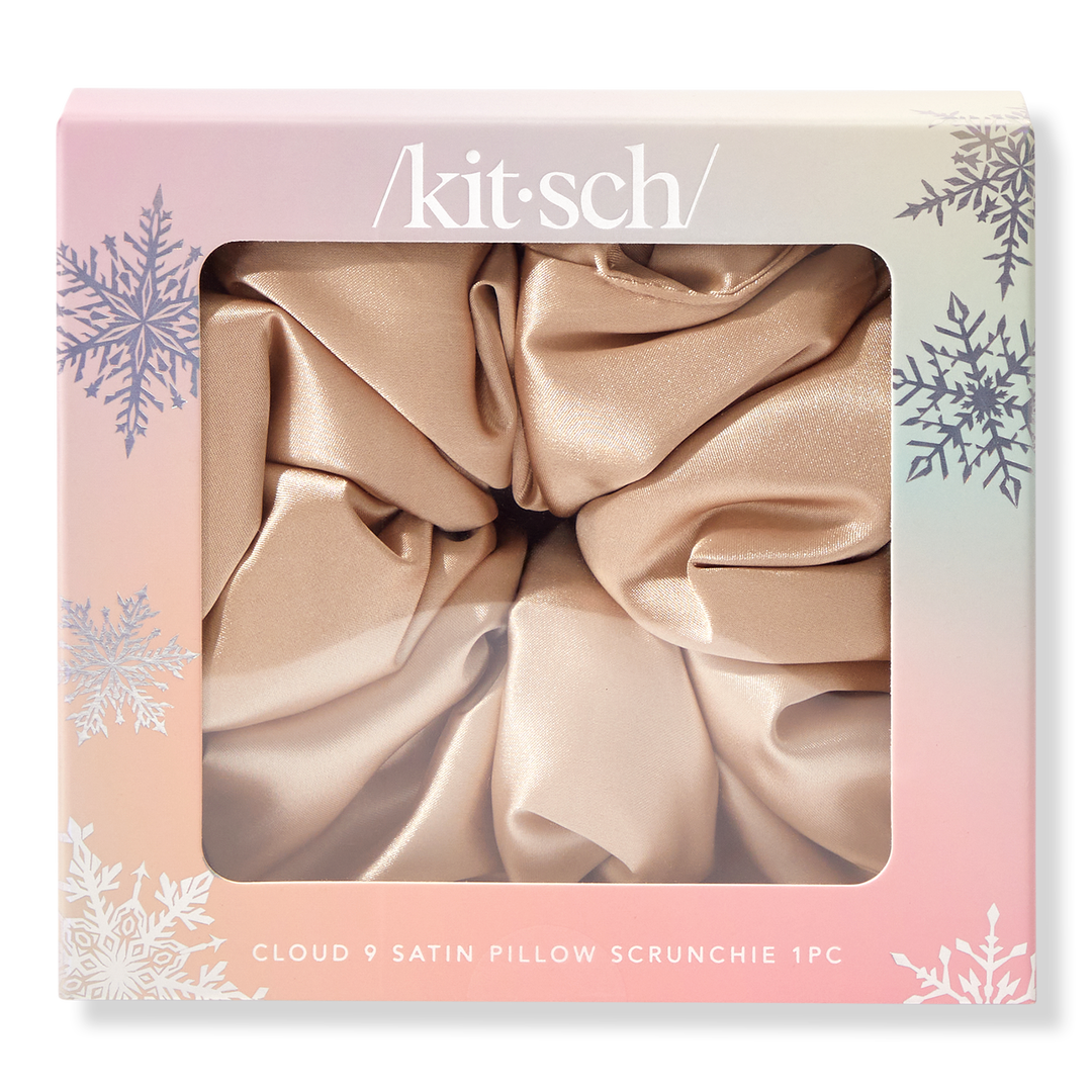 Kitsch - Cloud 9 Satin Pillow Scrunchie in Champagne