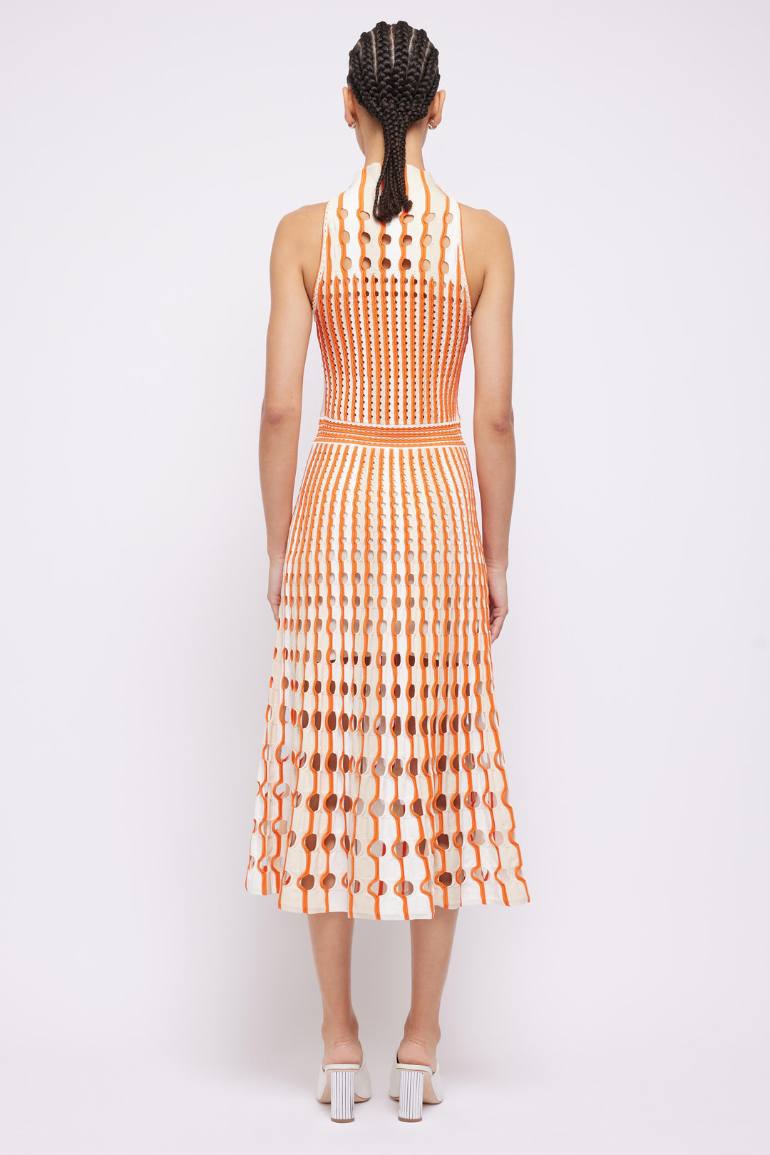 SIMKHAI - Nash Midi Dress in Flame Dresses