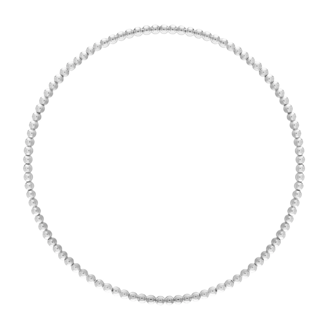 Alexa Leigh - 2mm Ball Bracelet in Silver (7.5)