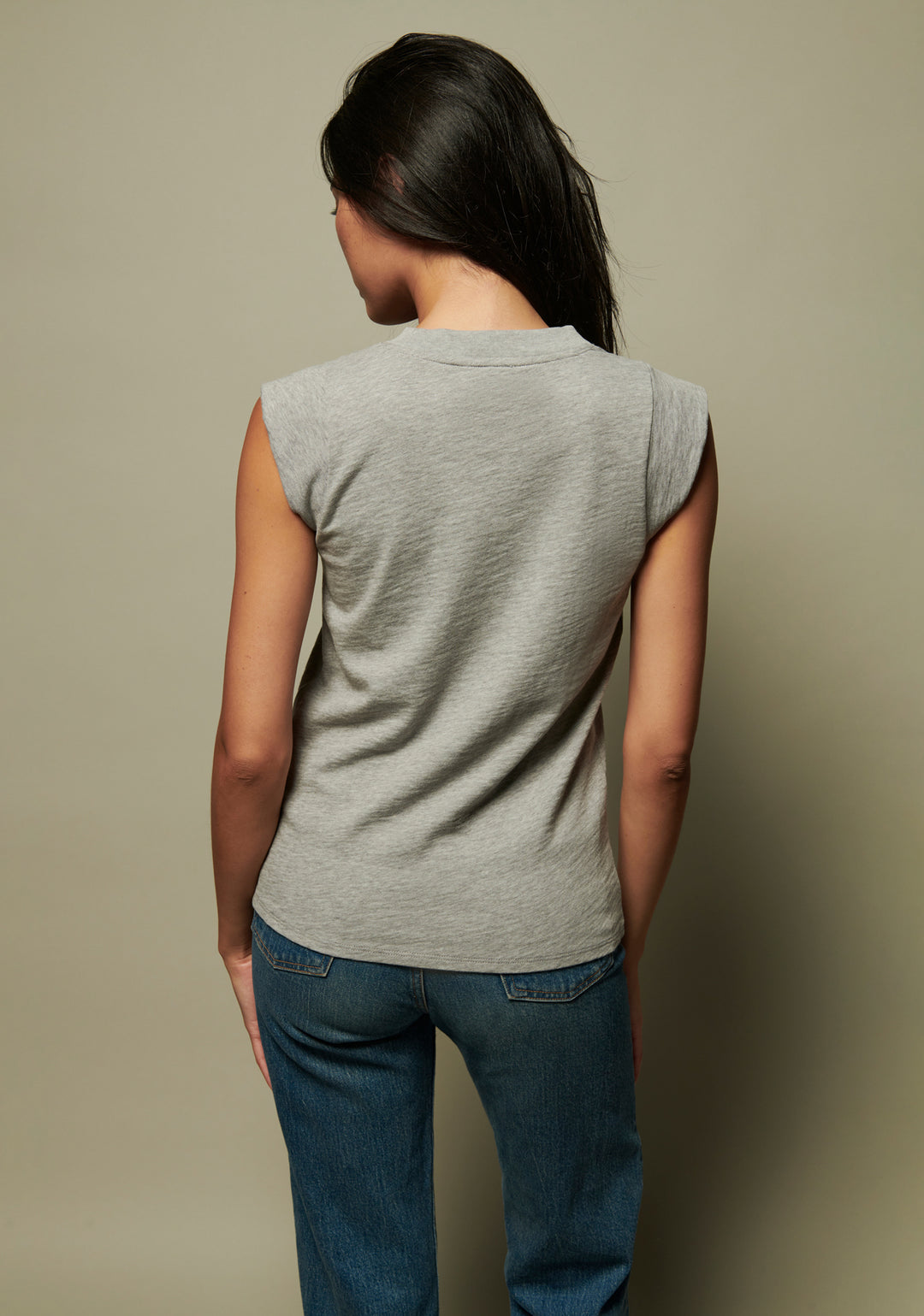 NATION LTD - Patti Muscle Tank in Heather Grey T-Shirts