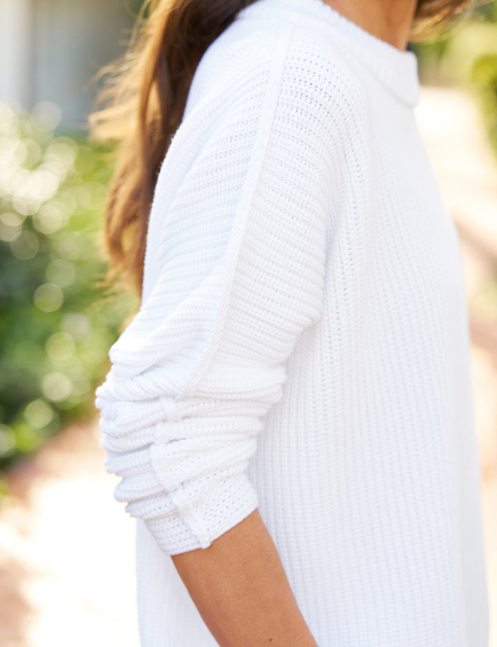 Frank & Eileen - Montecito Sweater in White
