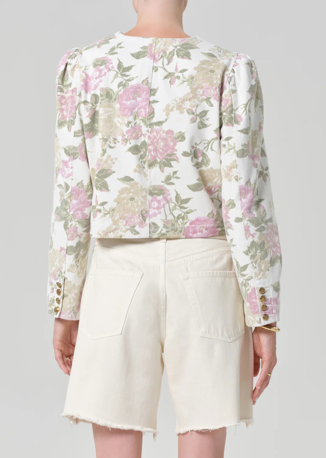 CITIZENS OF HUMANITY - Anita Puff Sleeve Jacket in English Rose Jacket