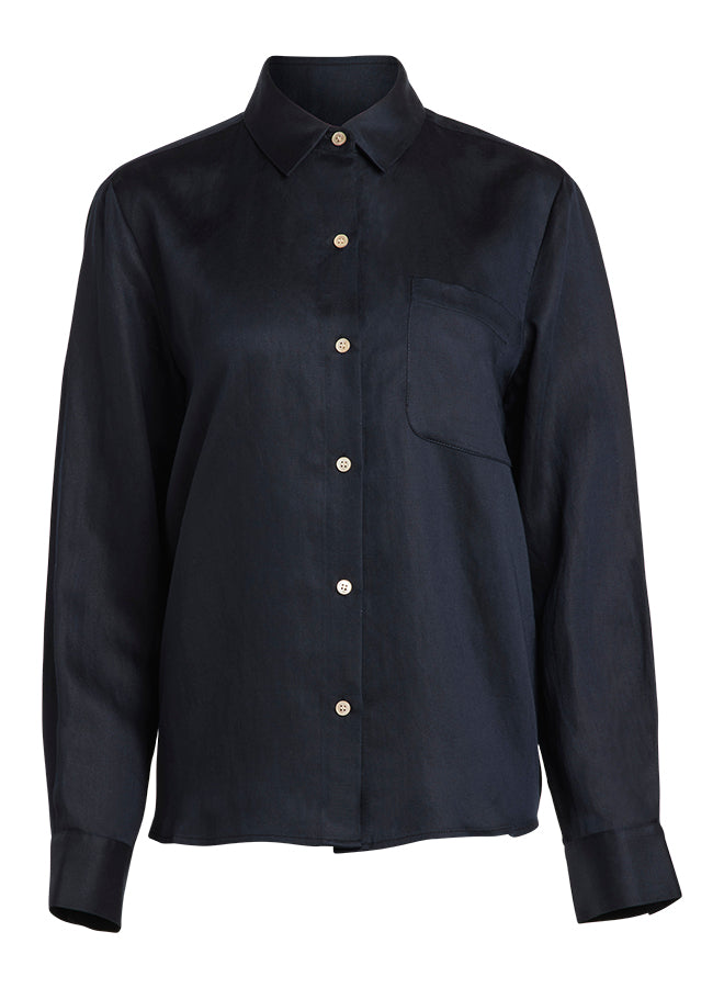 Jenni Kayne - Madeline Shirt in Navy Button Up Shirt