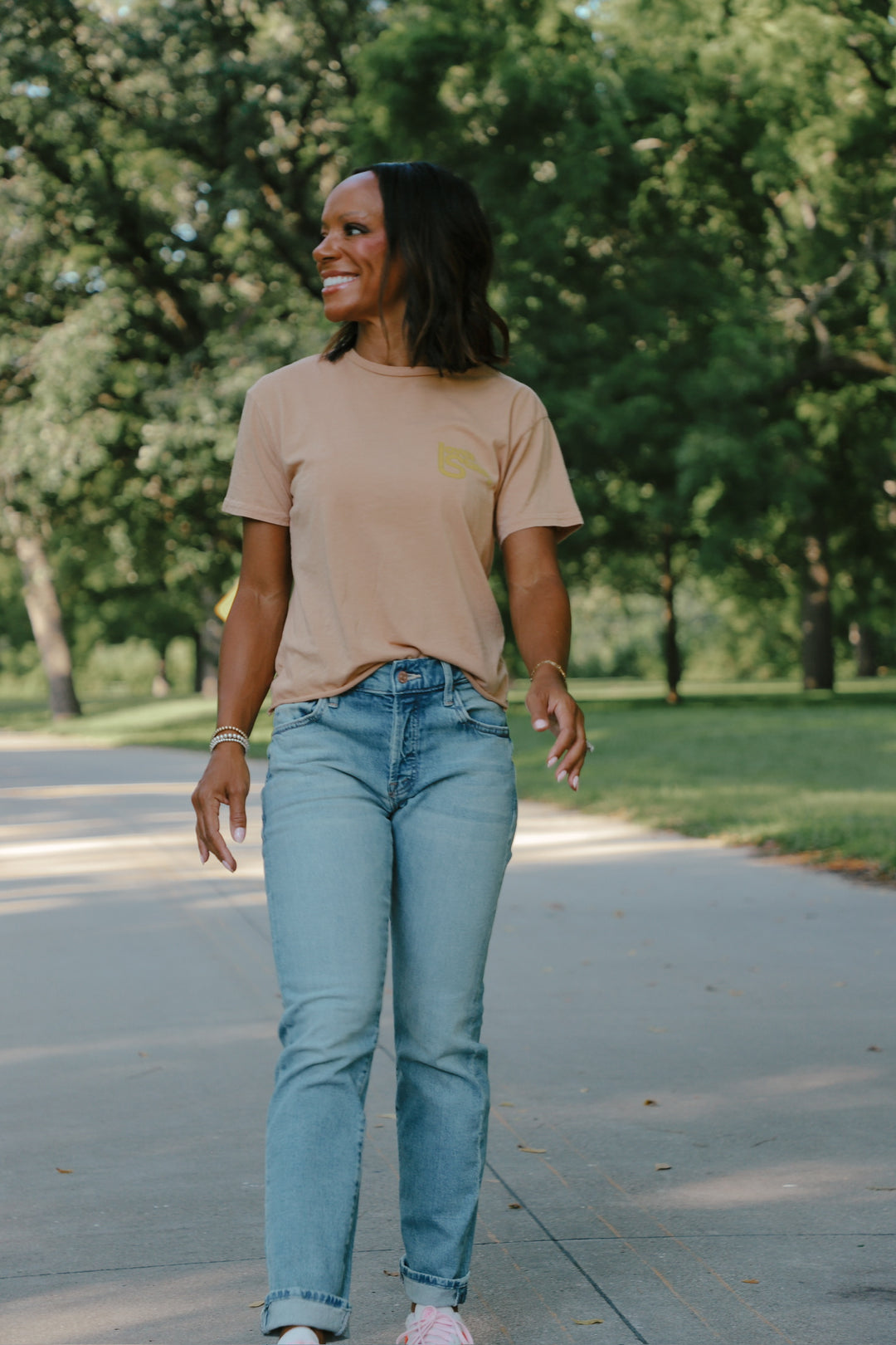 Iowa State Washed Cut-Hem Tee in Vintage Camel (BL903-BLISU1612A-VC)