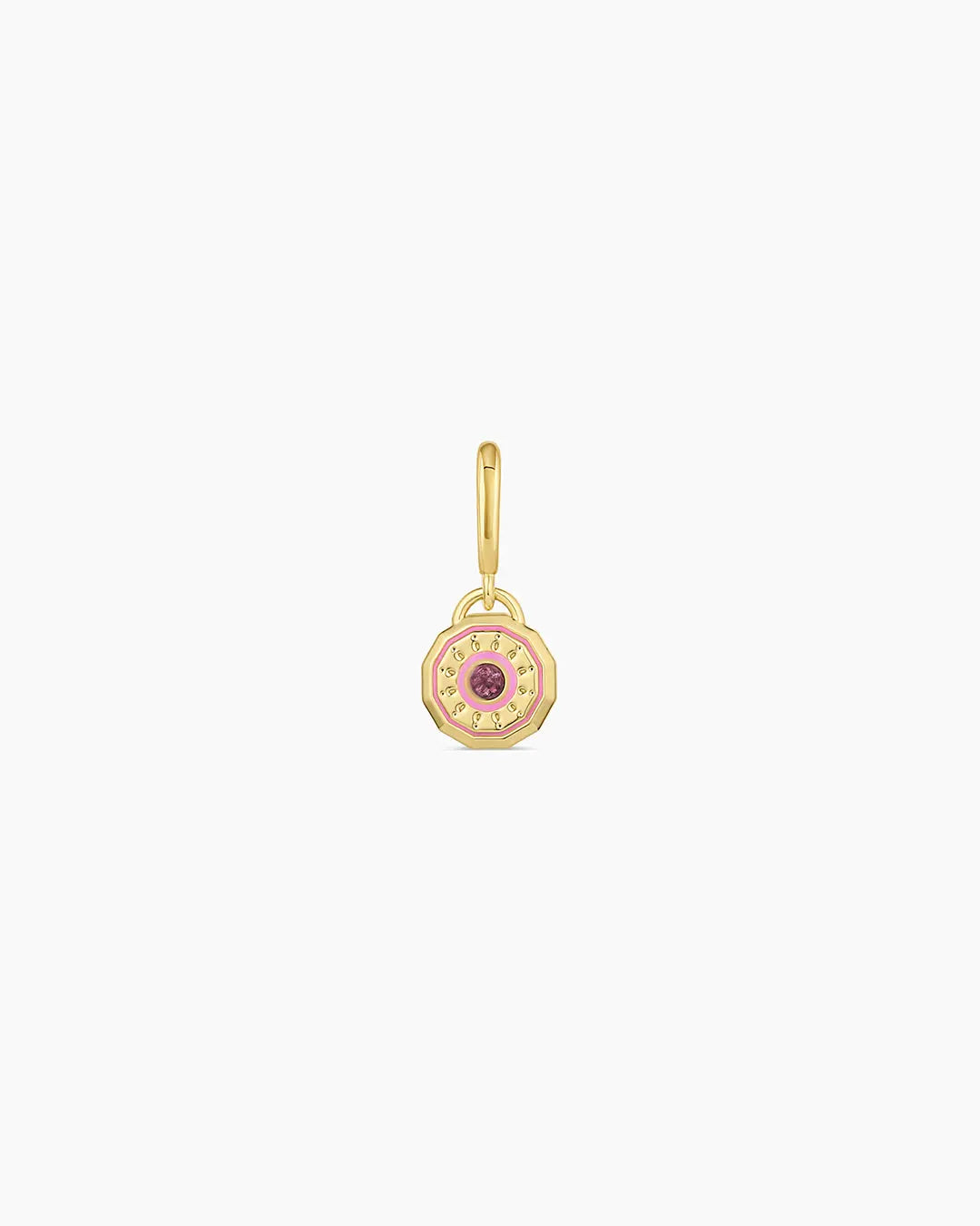 Gorjana - Birthstone Parker Charm in Pink Tourmaline October