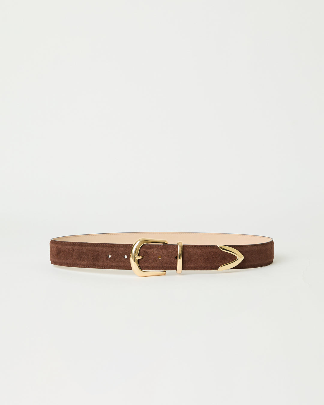B-LOW THE BELT - MARC SUEDE in Chocolate Gold Belt