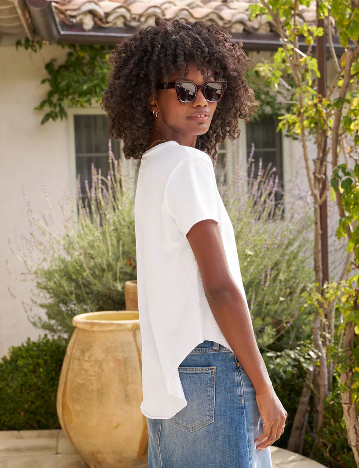 Frank & Eileen - Theo Perfect Tee in White Tops