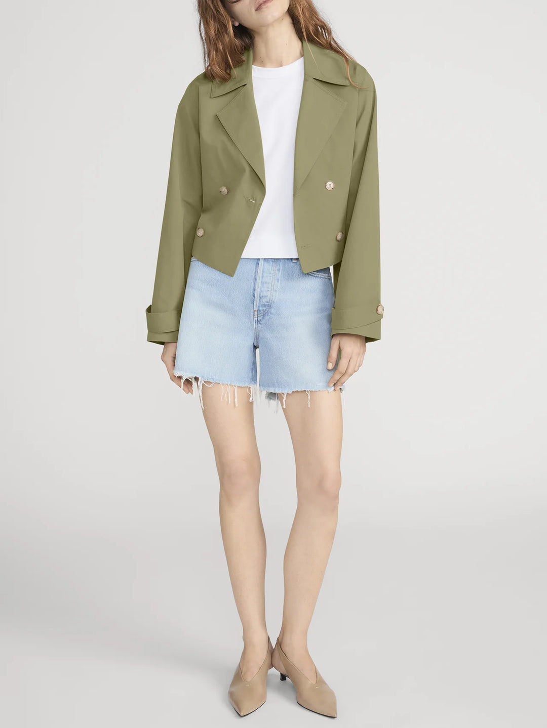 FRAME - The Everyday Short in Swindle Denim Shorts