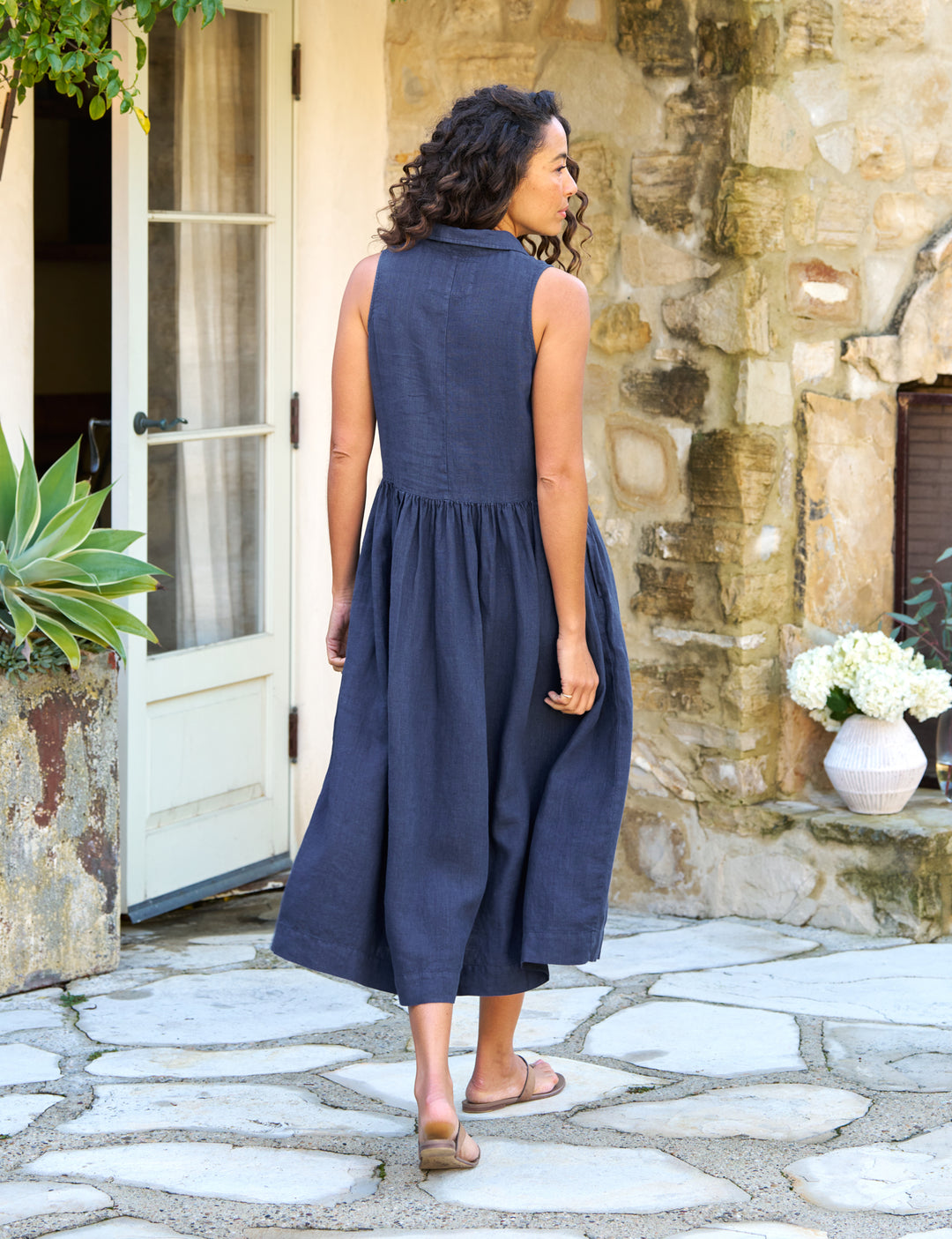 Frank & EIleen - Daphne Popover Sleveless Dress in Navy