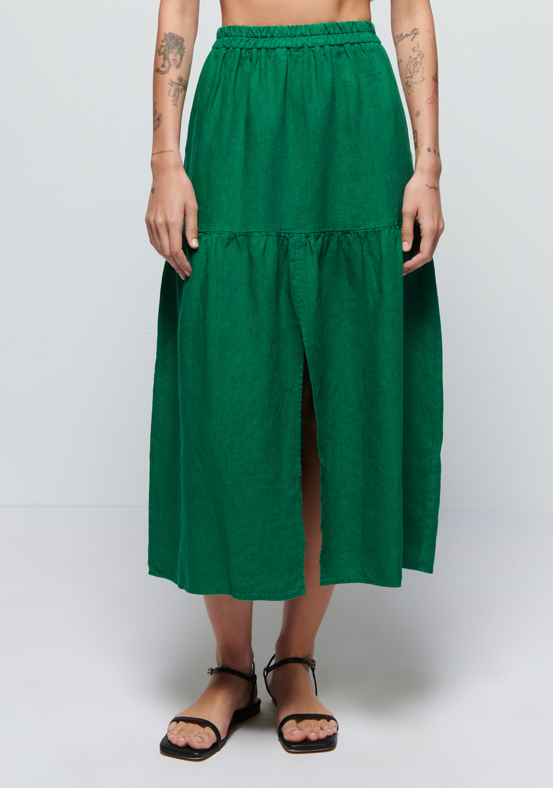 NATION LTD - Esmeralda Skirt in Lime Skirts
