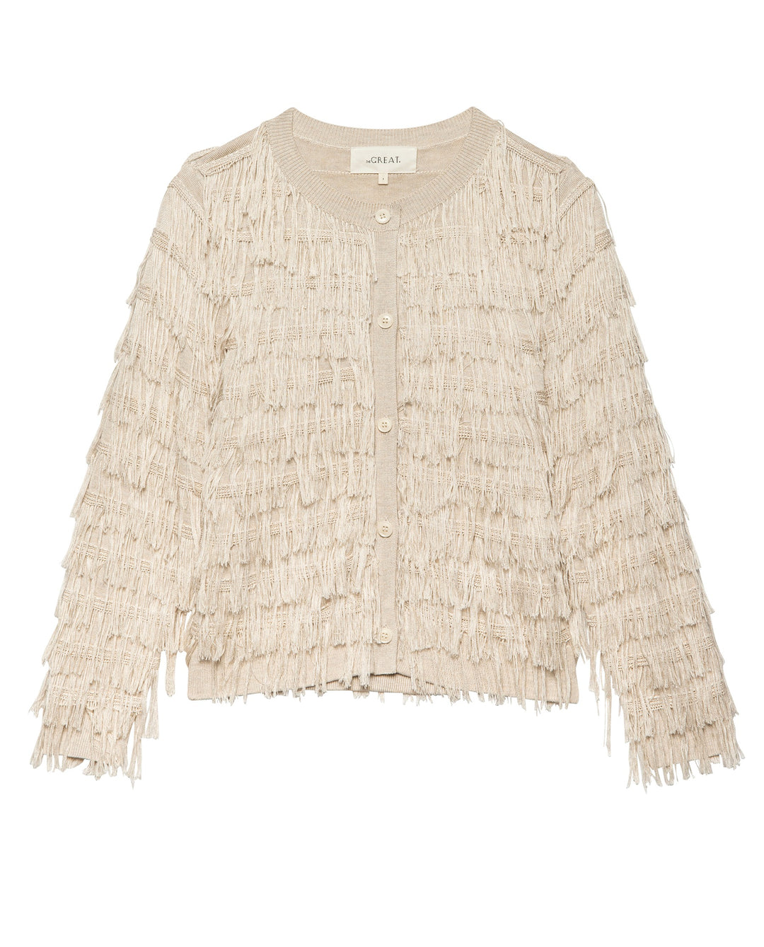The Great - The Fringe Cardigan in Natural