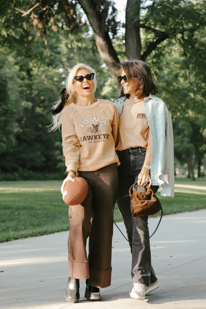 Iowa Washed Cut-Hem Tee in Vintage Camel (BL903-BLIWA1627A-VC)