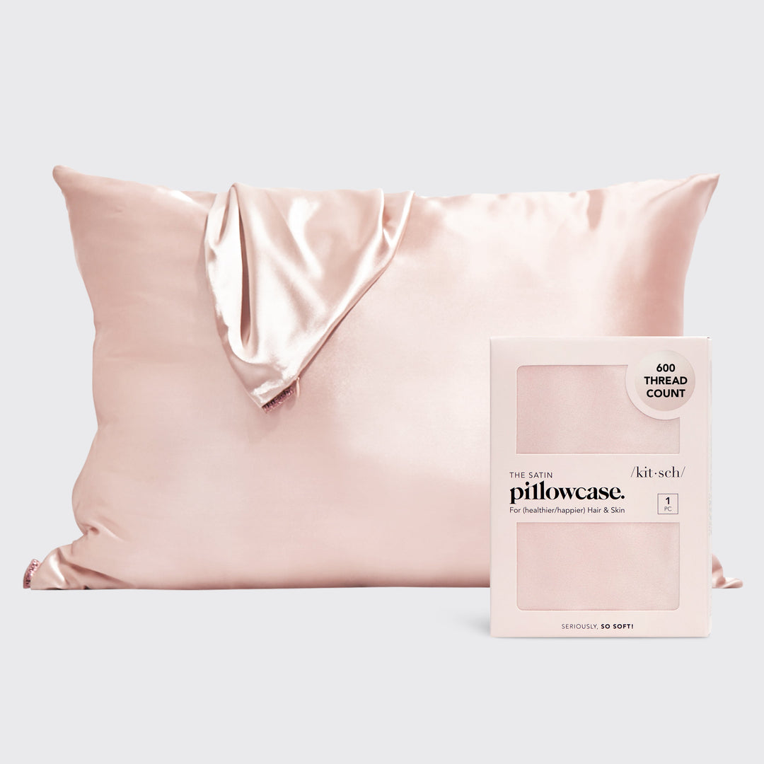 Kitsch - Standard Satin Pillowcases in Blush (2pc)