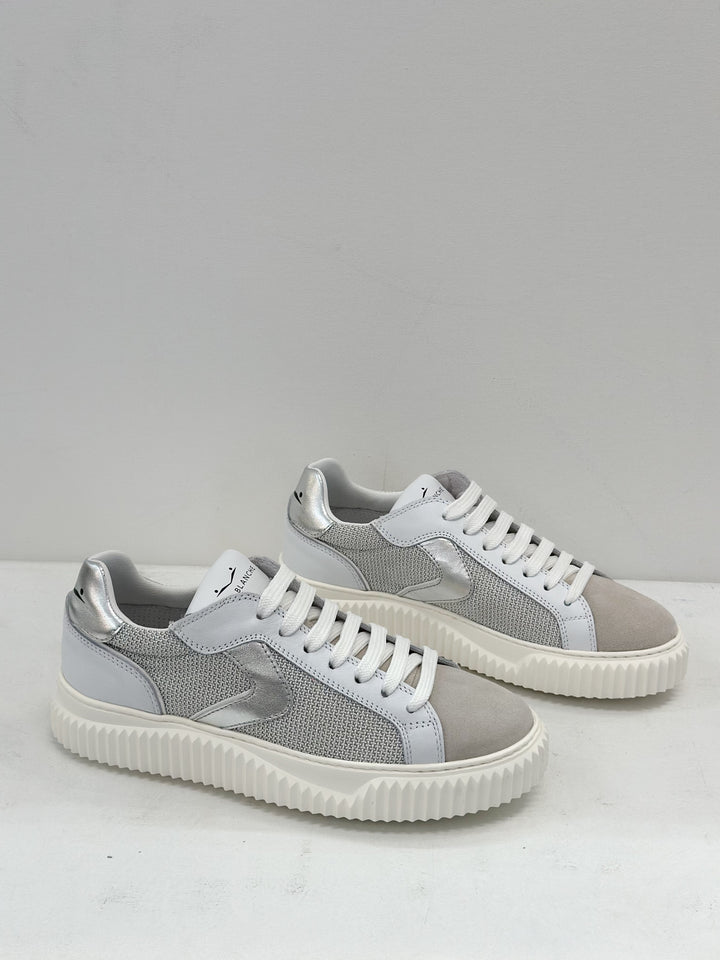 Voile Blanche - Lipari Sneaker in Metal Grey/White