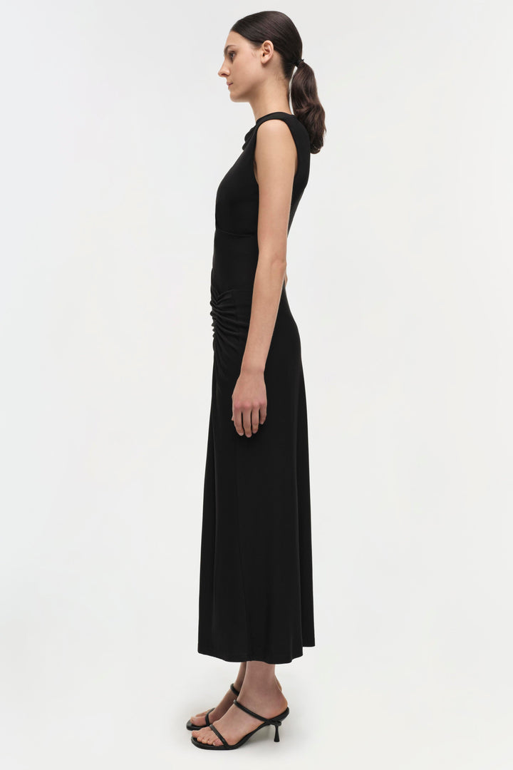 SIMKHAI - Acacia Midi Dress in Black