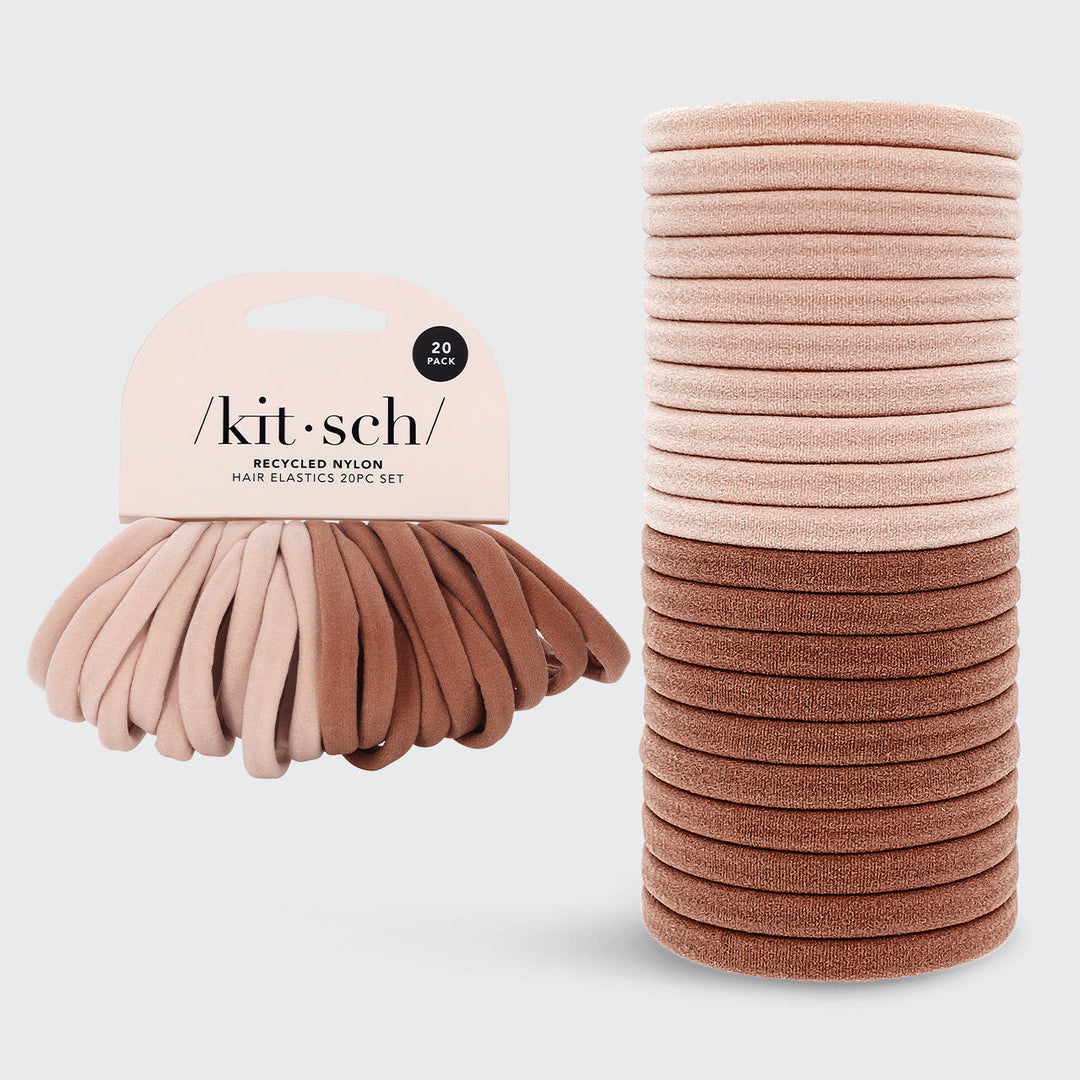Kitsch - Eco Friendly Nylon Elastics in Blush (20pc)