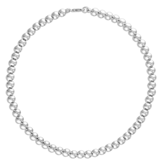 Alexa Leigh-5mm  Ball Necklace-Sterling Silver