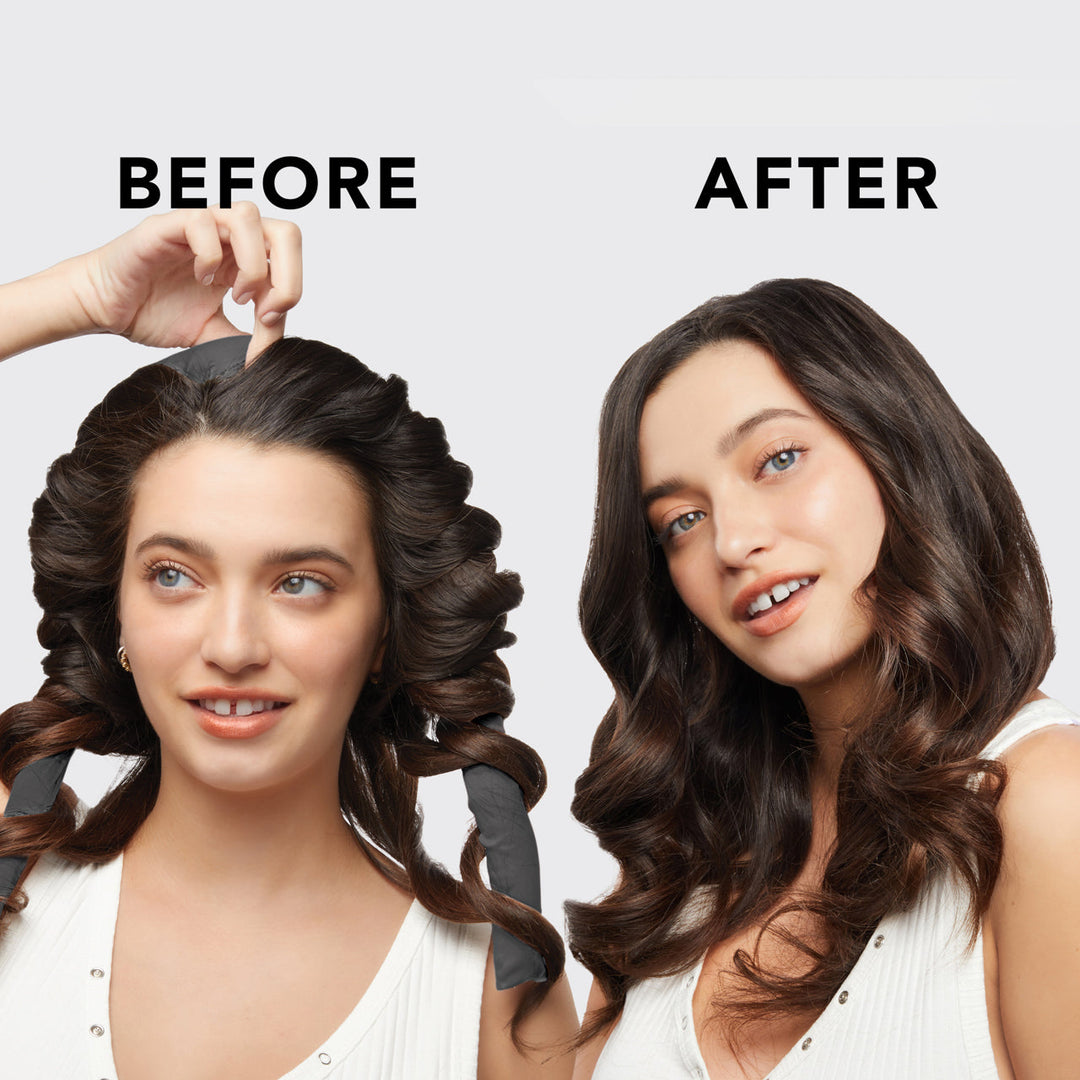 Kitsch - Satin Heatless Curling Set in Charcoal