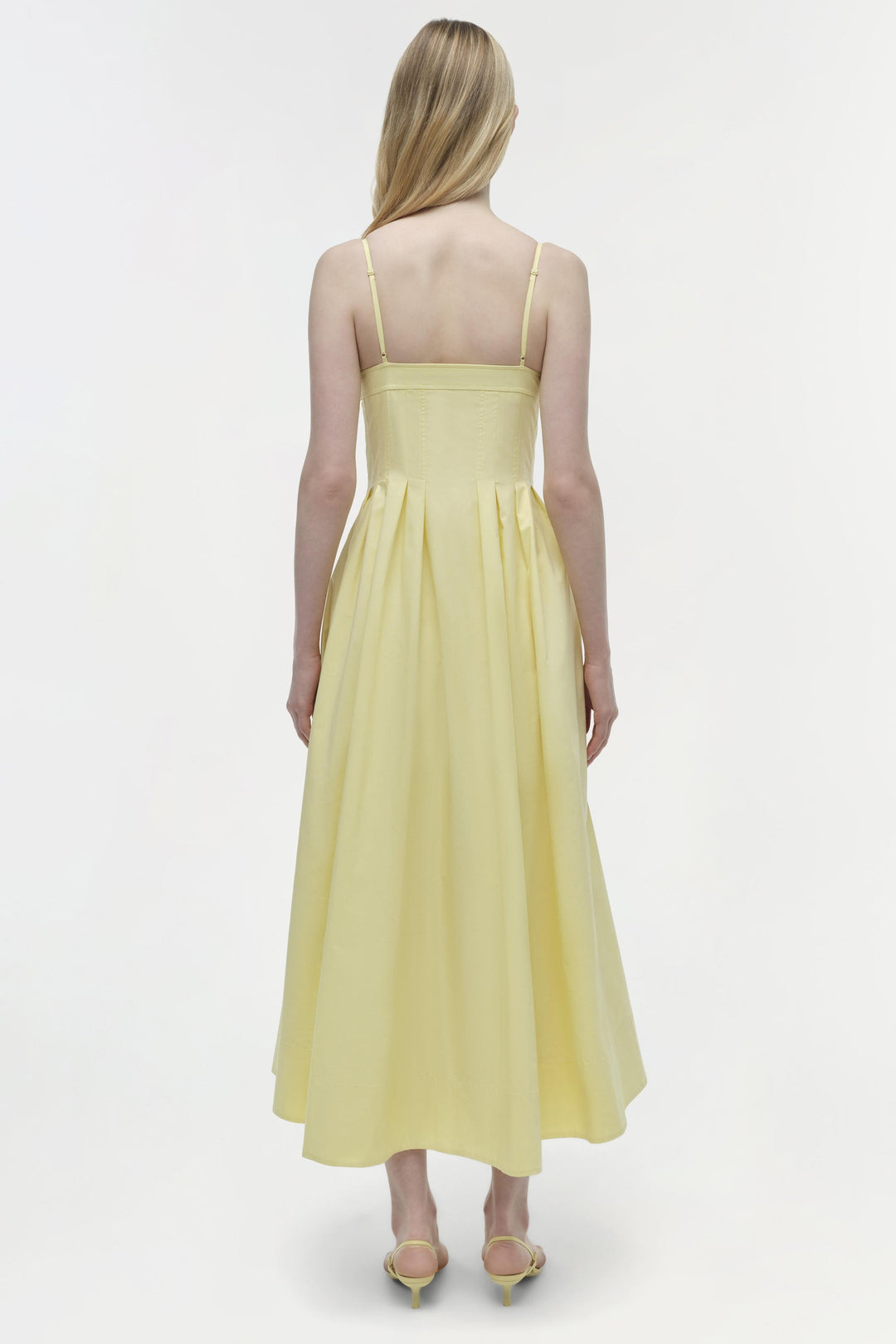 SIMKHAI - Kittiya Cotton Midi Dress in Buttercream