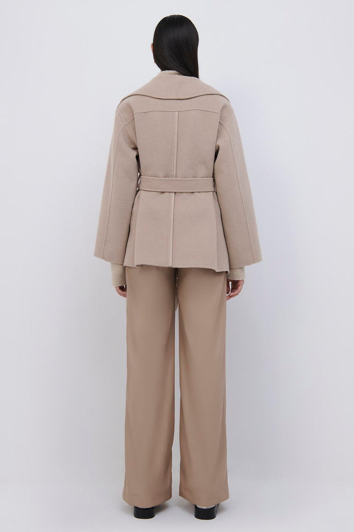 SIMKHAI - Rowen Fringe Jacket in Camel