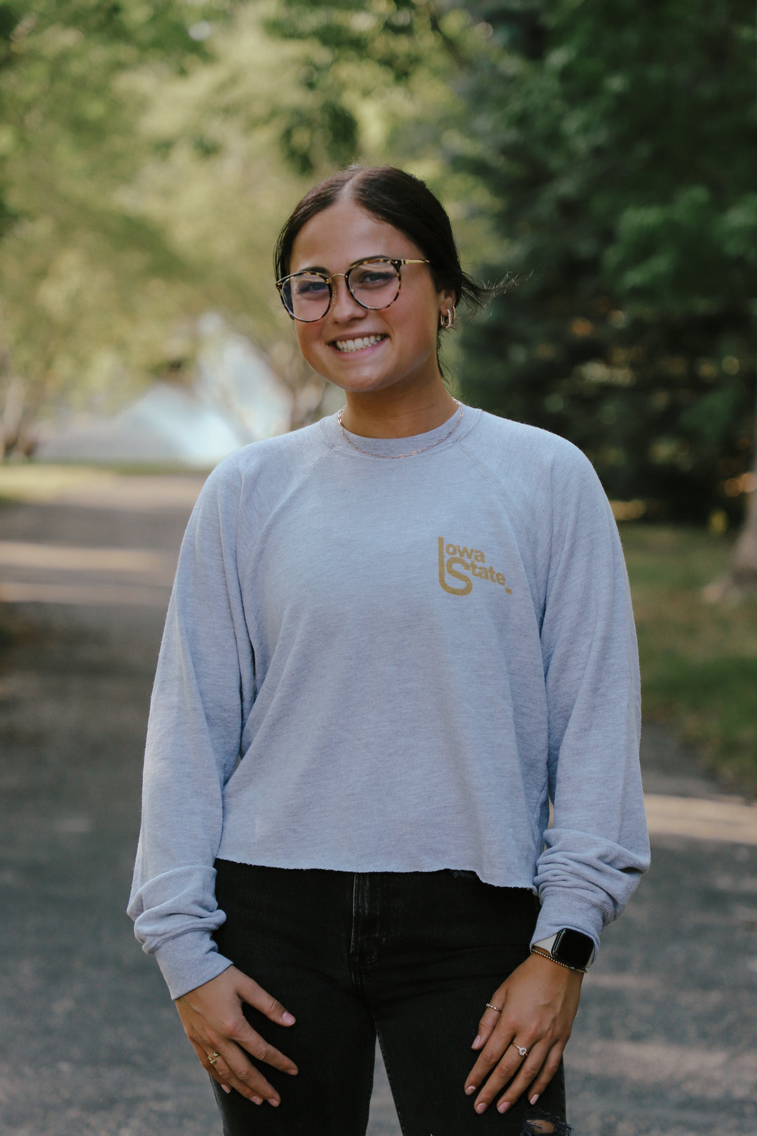 Iowa State French Terry Cut-Hem Sweatshirt(BL933-BLISU1612A-VHG)