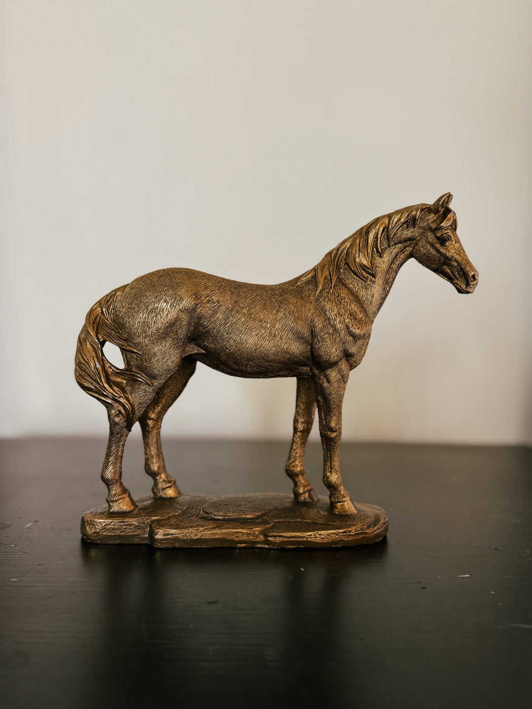 Standing Horse Statue in Copper