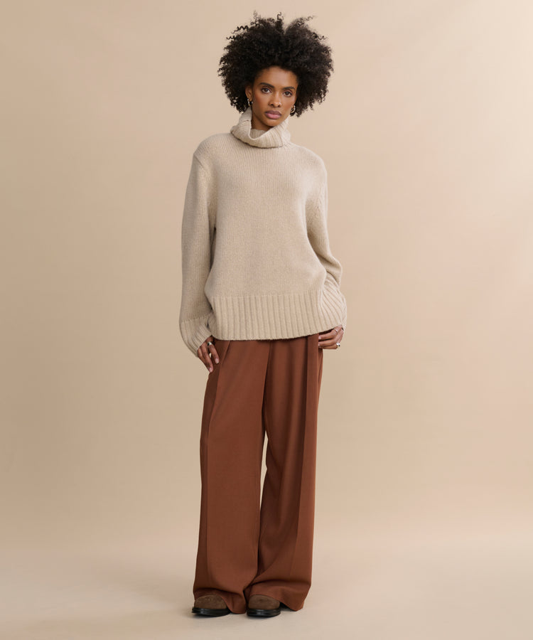 Jenni Kayne - Cashmere Jet Turtleneck in Sand