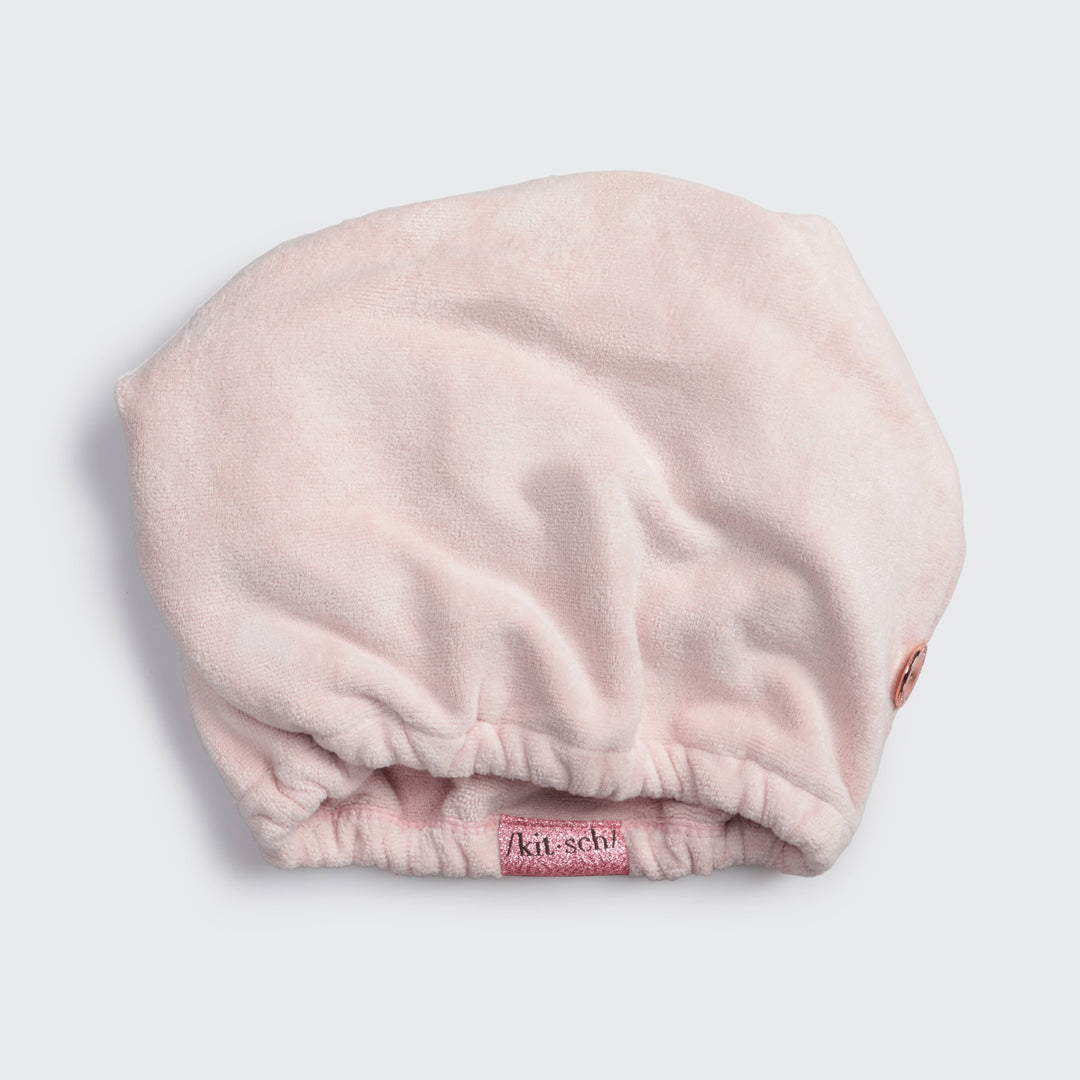 Kitsch - Quick Dry Hair Towel Turban in Blush