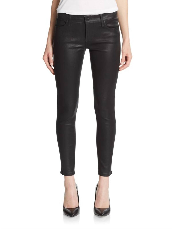 Joes - Vixen Sassy Skinny Ankle Coated Denim in Black Darley Color