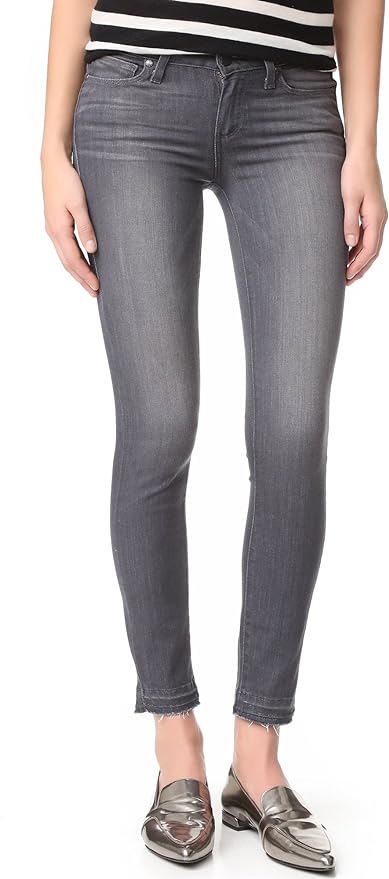 Paige Premium Denim - Verdugo Ankle w/ Undone Hem in London Grey