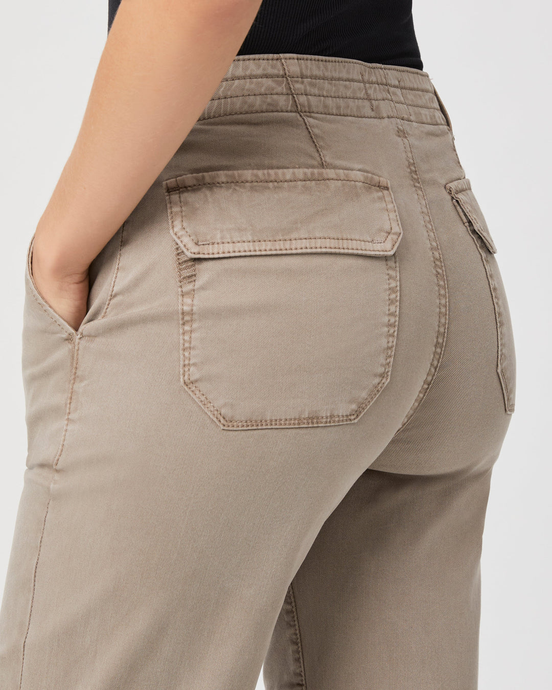 Paige - Reid Jogger in Vintage Moss Taupe