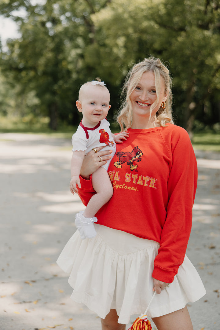 Retro Brand x Blond Genius - Iowa State ISU Cyclones Sweatshirt in Red